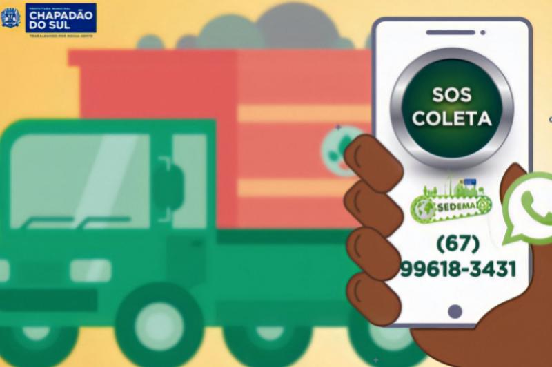 Coleta Seletiva: Toda quarta-feira tem Coleta dos resíduos recicláveis em Chapadão do Sul.