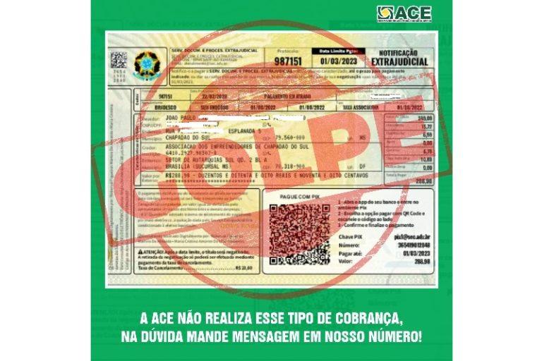 ACE alerta sobre mais um golpe na cidade