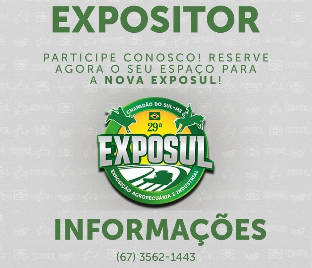 Sindicato Rural ainda tem espaço disponível para Expositores na 29ª Exposul