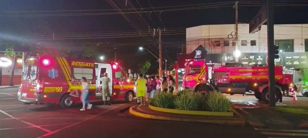 Adolescente atravessa sinal fechado e é atropelado em avenida de Dourados