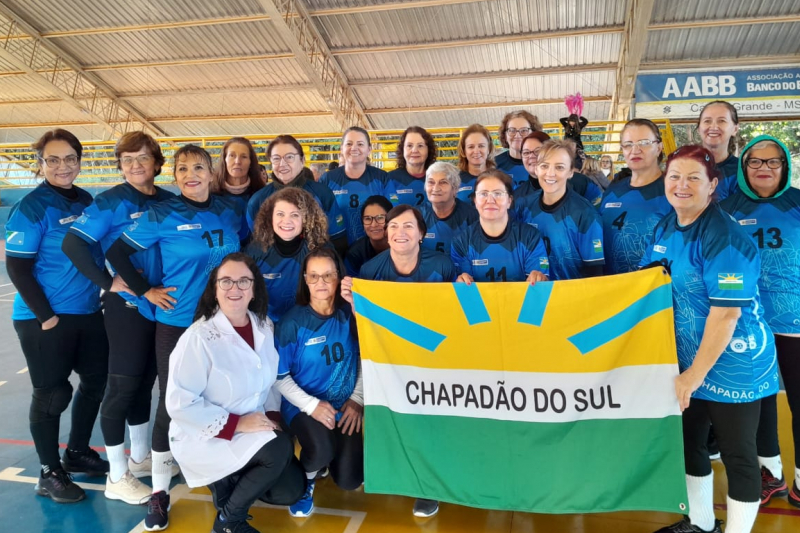 Equipe de Chapadão do Sul participa de amistoso de vôlei adptado em Campo Grande