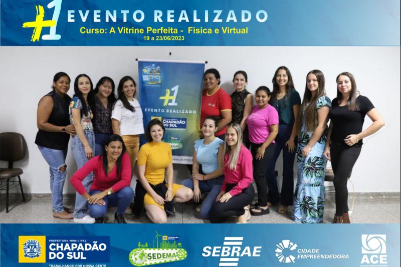 Curso “Vitrine Perfeita: Física e Virtual” capacita Chapadão do Sul para impulsionar as vendas do comércio local