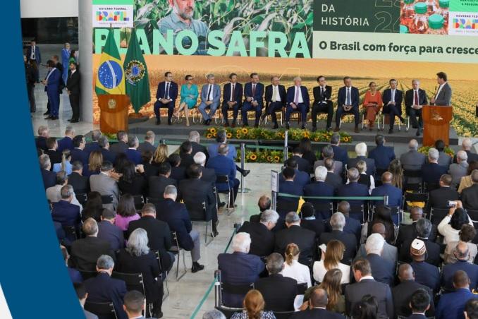 Presidente da Abrapa representa agro brasileiro em lançamento de Plano Safra 2023/2024