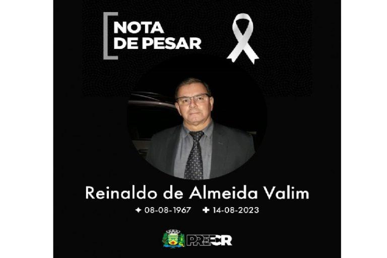 Costa Rica em luto pela perda irreparável do subsecretário municipal Reinaldo Valim