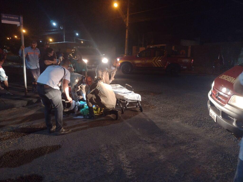 Ciclista é encaminhado inconsciente para o Hospital de Chapadão do Sul