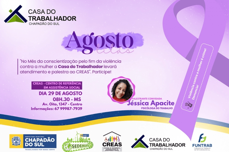 Participe! Casa do Trabalhador levará oportunidades de emprego e palestras ao CREAS em apoio à Campanha