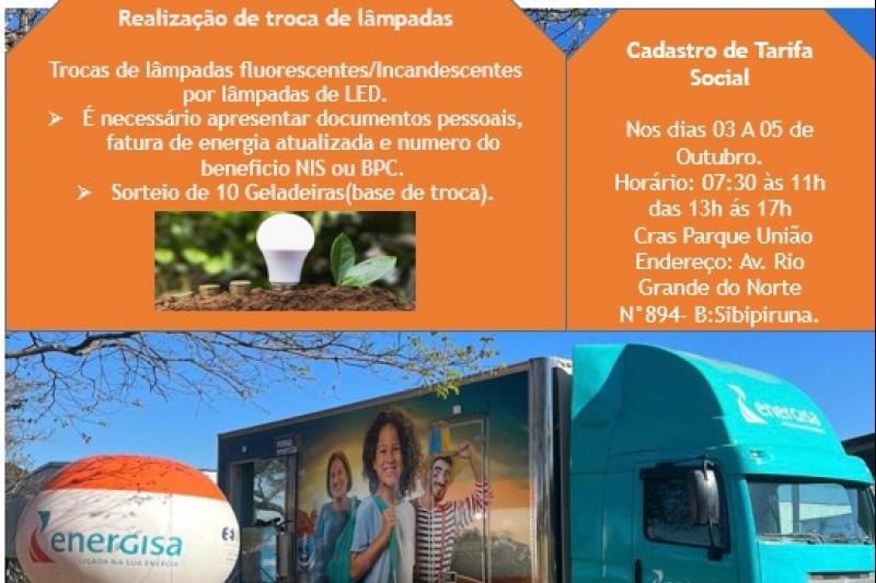 Cadastramento e Atualização da Tarifa Social de Energia Elétrica em Chapadão do Sul nos dias 3 a 5