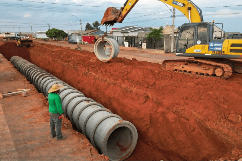 Prefeitura de Chapadão do Sul Inicia Obras de Drenagem no Polo Empresarial