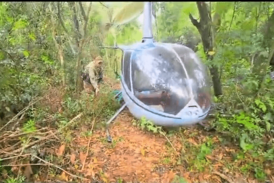 Outro helicóptero do narcotráfico é apreendido na fronteira