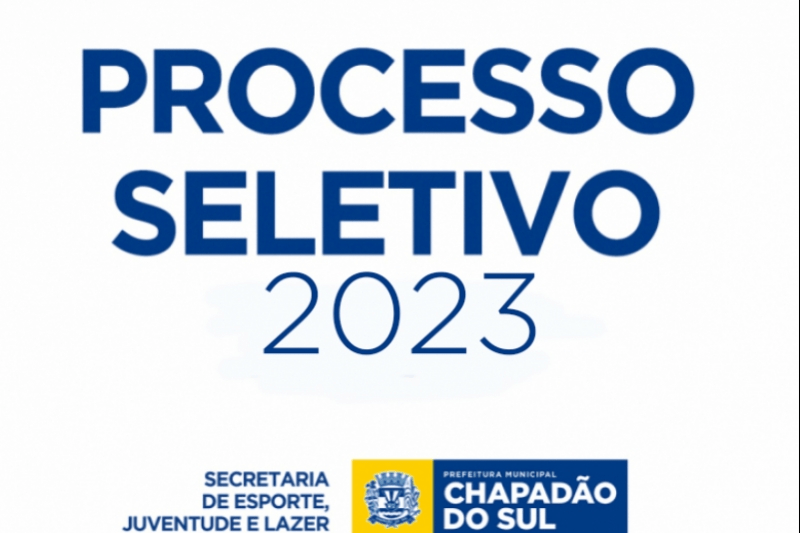 As inscrições para Processo Seletivo da Secretaria de Esporte, Juventude e Lazer se encerram amanhã, 20