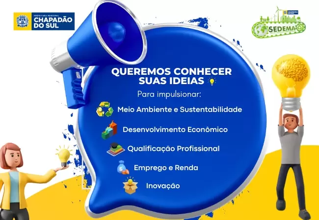 Compartilhe suas ideias: SEDEMA promove pesquisa para ouvir suas ideias e construir um futuro compartilhado!