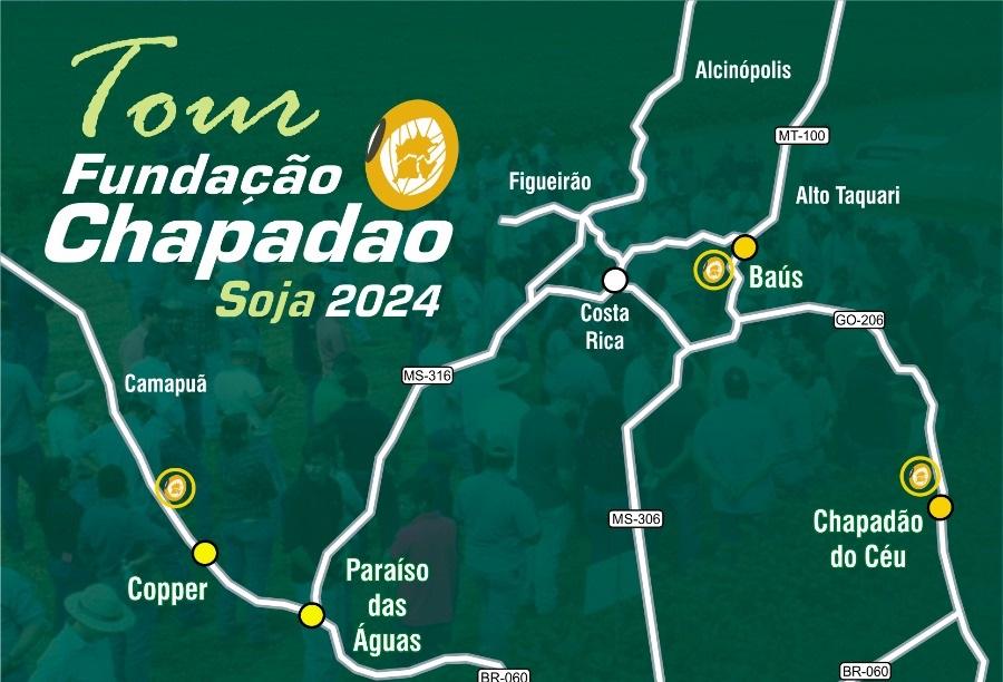 Tour da Soja 2024 realizado pela Fundação Chapadão começa neste dia 25