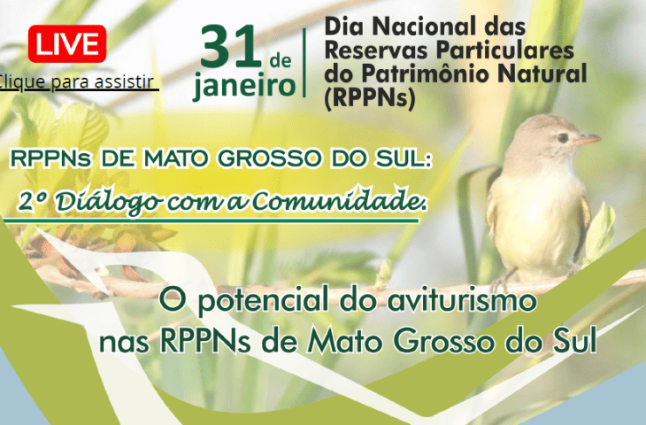 Imasul realiza hoje live para comemorar o Dia Nacional das Reservas Particulares do Patrimônio Natural