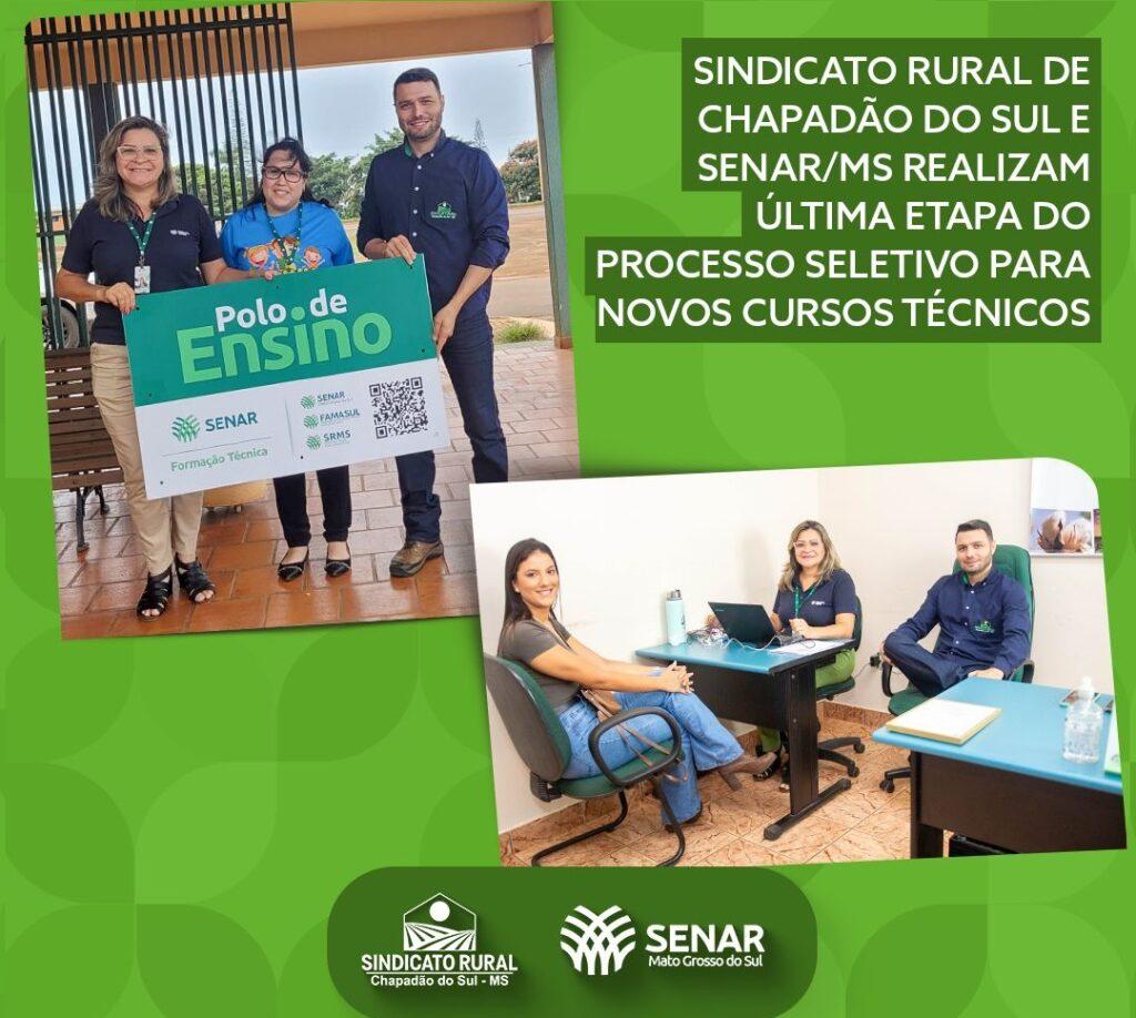 Sindicato Rural de Chapadão do Sul e SENAR/MS realizam última etapa do processo seletivo para novos cursos técnicos