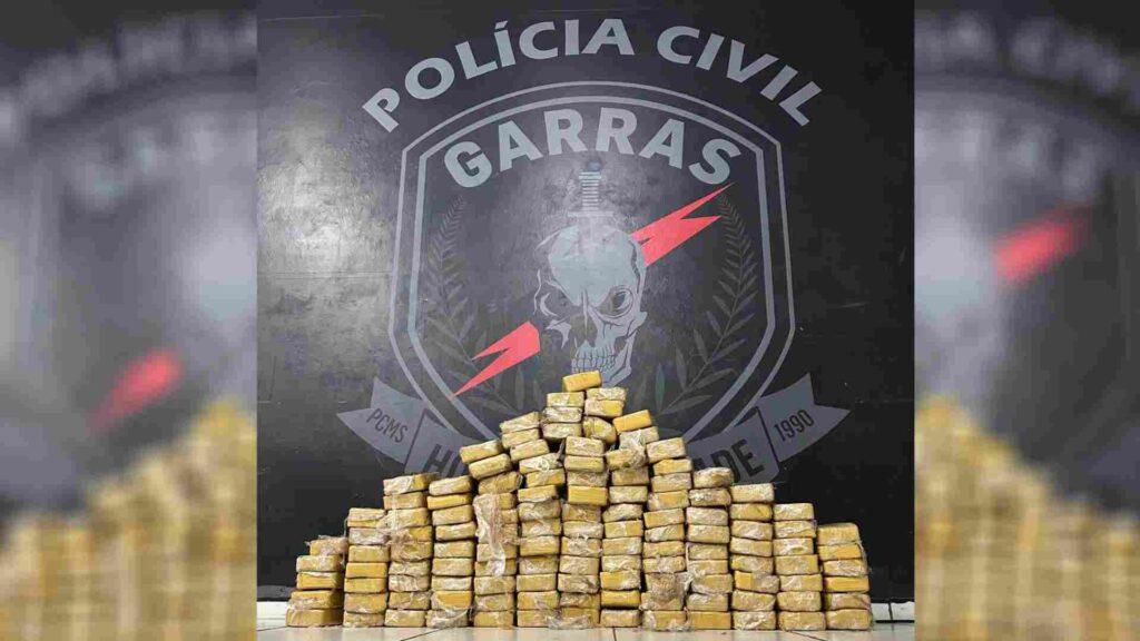 Cocaína avaliada em mais de R$ 15 milhões é apreendida