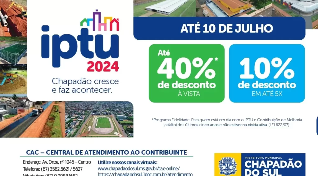 Servidores Públicos Municipais Podem Pagar o IPTU 2024 com 13º ou Licença Prêmio