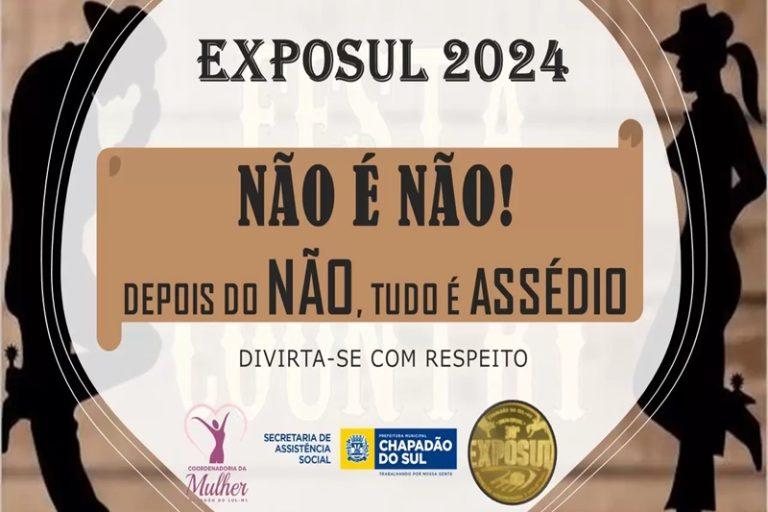 Prefeitura de Chapadão do Sul reforça campanha contra o assédio durante festividades