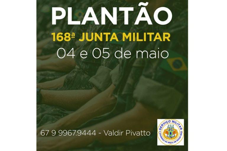 Neste sábado (04) e domingo (05) a Junta Militar em Chapadão do Sul está de plantão para atendimento