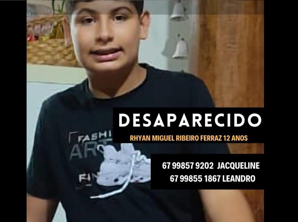 Garoto de 12 anos foge de casa em Chapadão do Sul