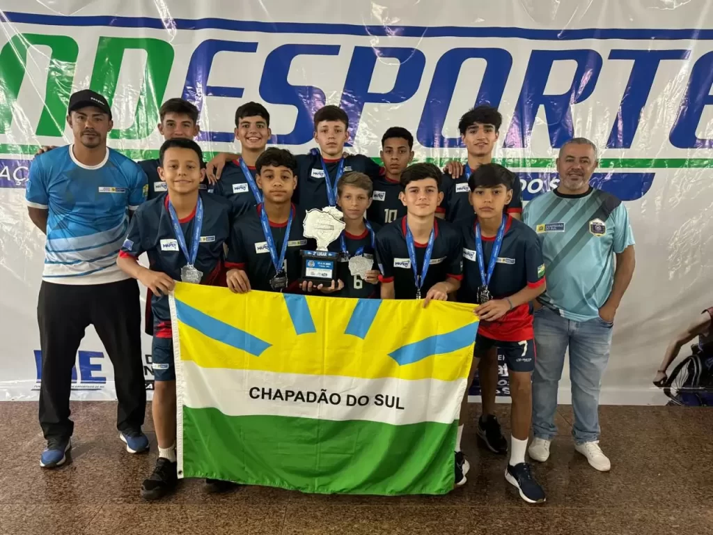 Futsal de Chapadão do Sul Brilha nos Jogos Escolares da Juventude de MS 2024 no Bloco II