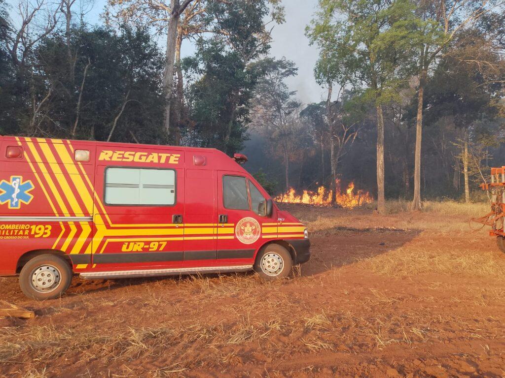 Incêndio em zona rural queima aproximadamente 1500 ha