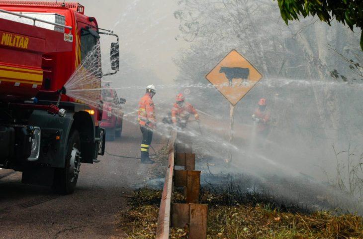 Chuva de 20 mm chega a várias regiões do Pantanal e ajuda a controlar incêndios florestais em MS