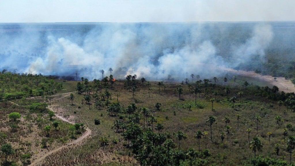 Incêndio florestal atinge área de quase 3 mil ha no Anel da Soja