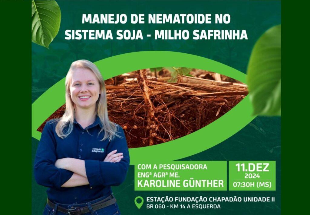 Quarta-feira acontece o Evento Manejo de Nematóide no sistema soja-milho safrinha da Fundação Chapadão