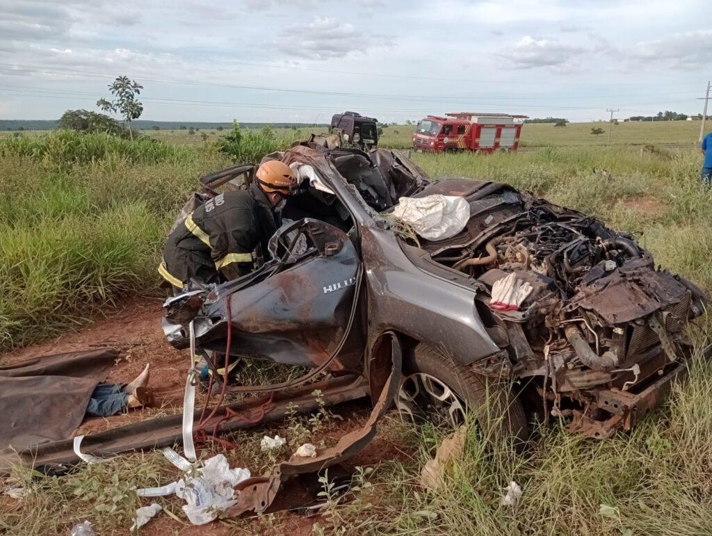 Confirmada duas mortes no acidente da BR-060 entre Paraíso e Camapuã