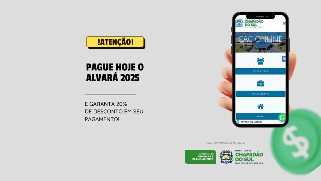 VENCE HOJE PAGAMENTO DO ALVARÁ 2025 COM 20% DE DESCONTO