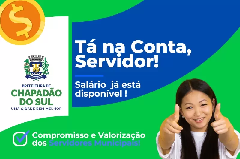 Salário dos servidores municipais já está disponível