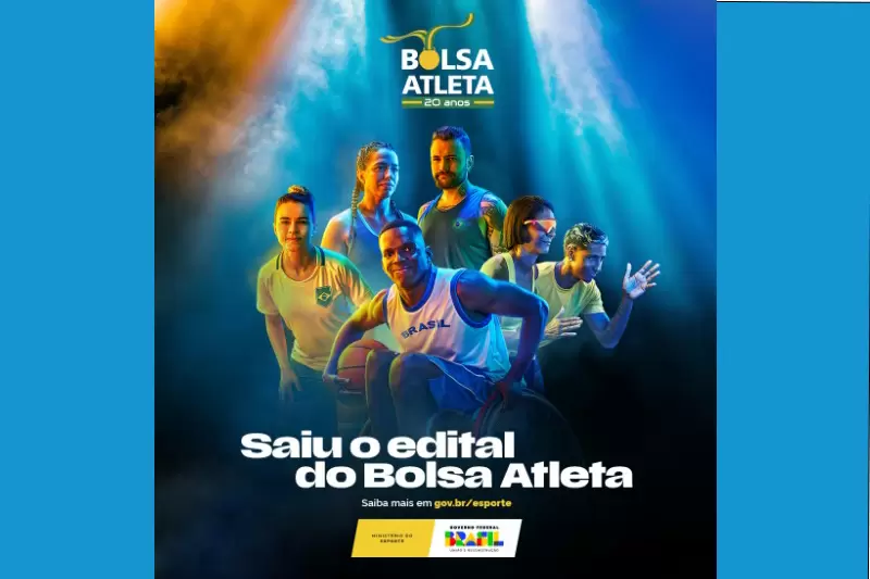 Programa Bolsa Atleta 2025 abre inscrições para atletas de todo o Brasil