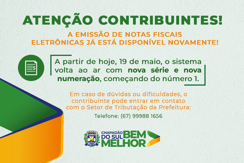 Emissão de Notas Fiscais é Normalizada com Nova Numeração e Série