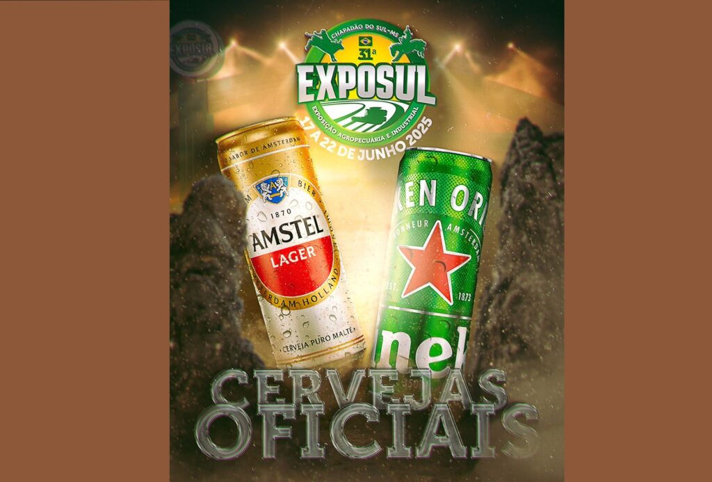 Amstel e Heineken são as Cervejas Oficiais da 31ª Exposul