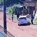 Câmera registrou sequestro de mulher baleada em posto de combustível