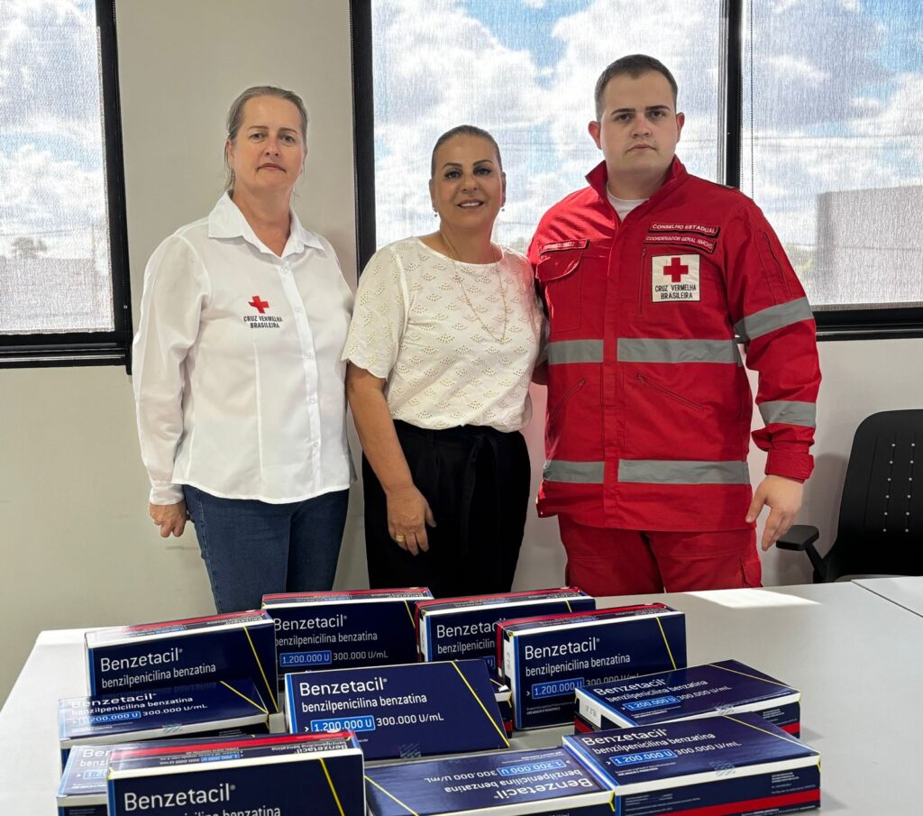 Cruz Vermelha faz doação de medicamento para a saúde de Chapadão do Sul