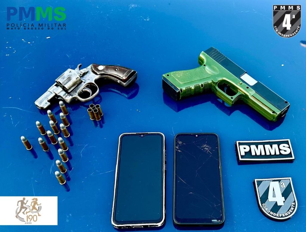 Polícia Militar prende homem por porte irregular e disparo de arma de fogo em Chapadão do Sul