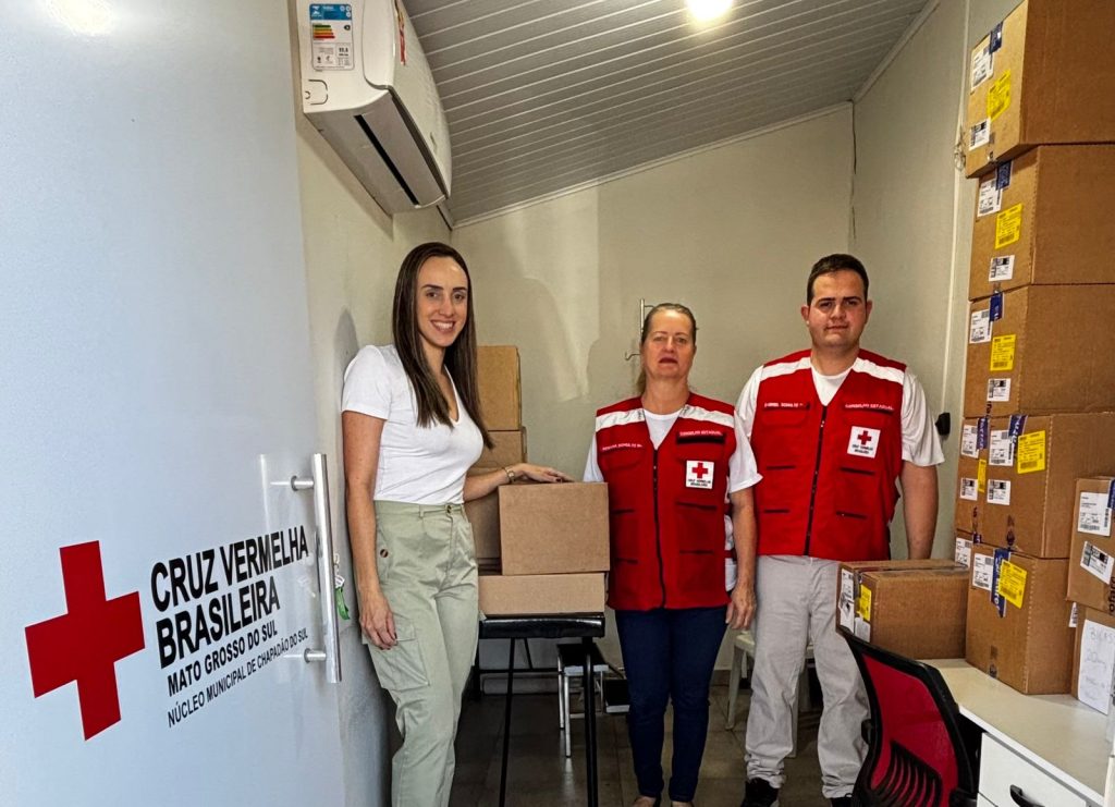 Parceria entre Prefeitura e Cruz Vermelha-MS traz apoio em medicamentos para Saúde Pública