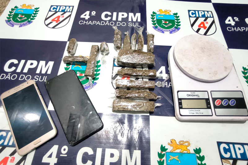 Polícia Militar prende homem por tráfico de drogas em Chapadão do Sul