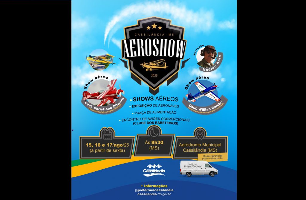 3º AeroShow em Cassilândia – Maior encontro de aviões da região