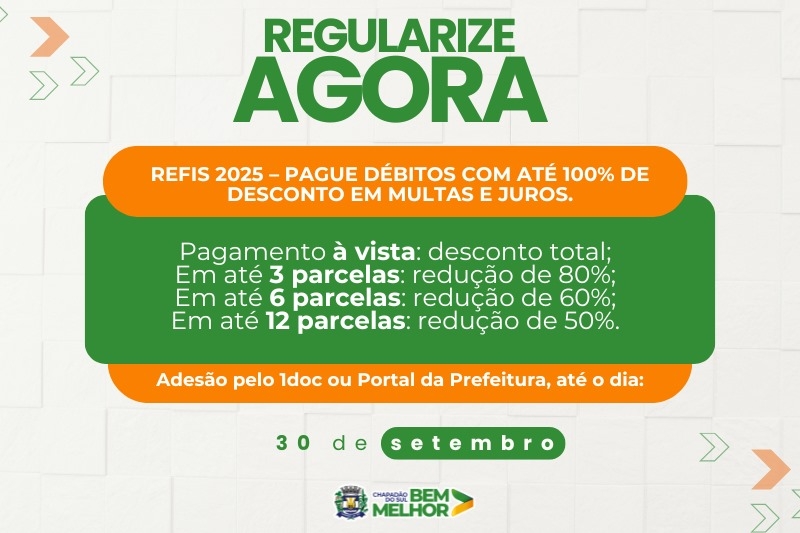 REFIS 2025: Condições especiais para regularização de débitos