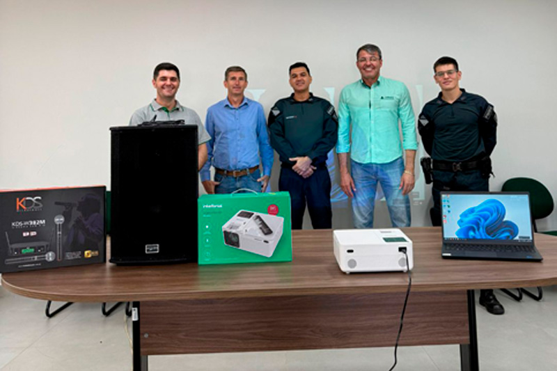 Parceria entre Sicredi e Conselho de Segurança fortalece estrutura da 4ª CIPM em Chapadão do Sul