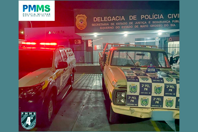 PM age rápido, recupera veículo furtado e prende autor em Costa Rica