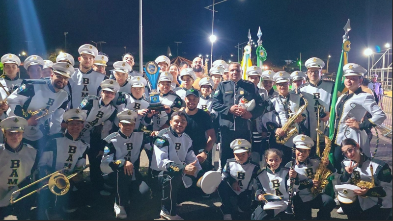 Banda Municipal de Chapadão do Sul participa do 11º Encontro de Bandas e Fanfarras em Figueirão