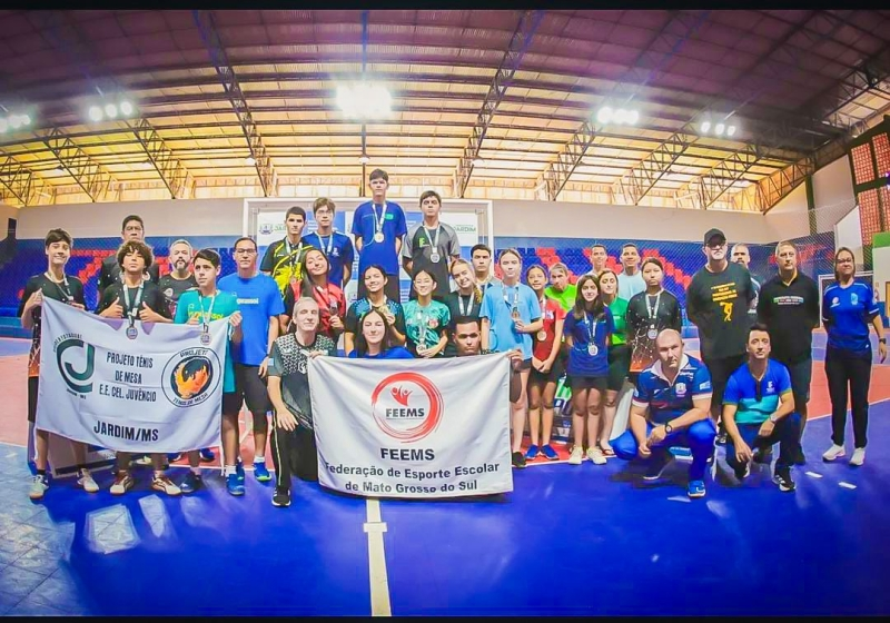 Tênis de Mesa de Chapadão do Sul conquista pódio no 1º Campeonato Estadual da FEEMS