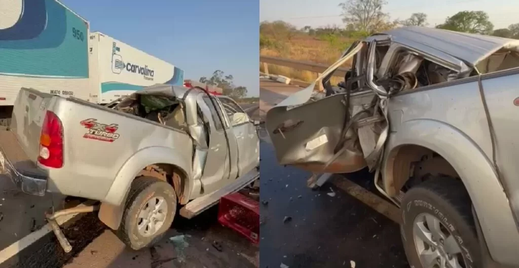 Motorista morre preso nas ferragens em acidente  entre Paranaíba e Aparecida do Taboado