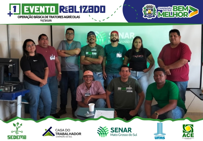 Chapadão do Sul conclui Curso de Operação de Tratores e forma novos operadores rurais
