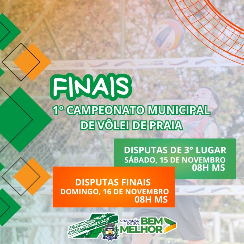 Finais do 1º Campeonato de Vôlei de Praia da SEMEJUL serão neste final de semana