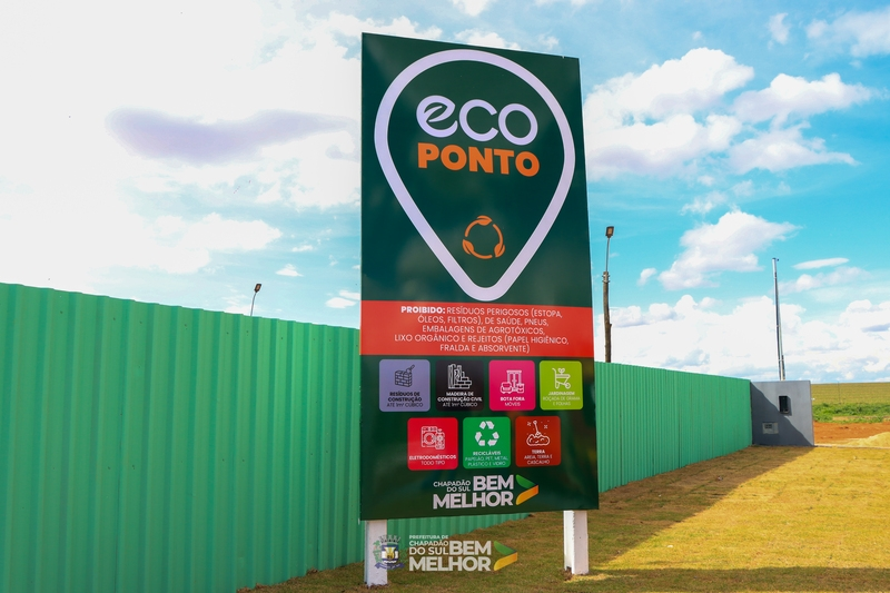 Chapadão do Sul ganha Ecoponto para descarte correto de materiais recicláveis