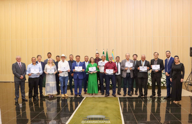 Câmara de Chapadão do Sul realiza Sessão Solene de Outorga do Título de Cidadão Sul-Chapadense